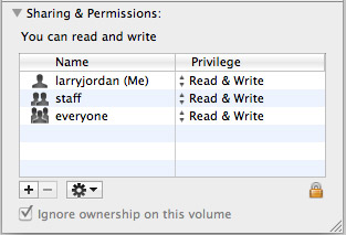 Mac OS: Turn Off Drive Ownership | Larry Jordan