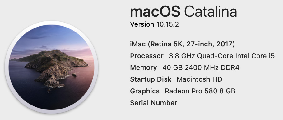 Mojave to catalina upgrade