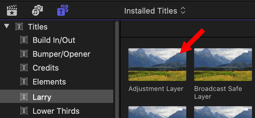 download adustment layer for final cut pro x