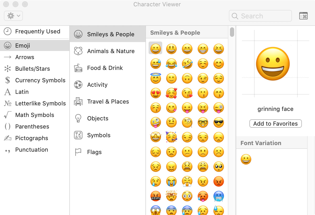 emoji keyboard shortcuts windows 7