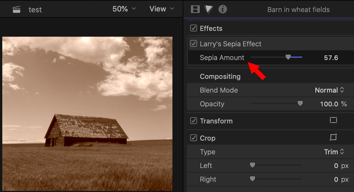 FCP X: Create an Old-Time, Sepia Effect