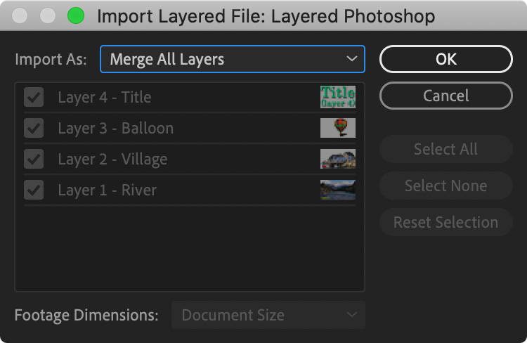 export from adobe premiere with flatten