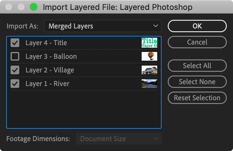 import adobe after effects into adobe premiere with layers