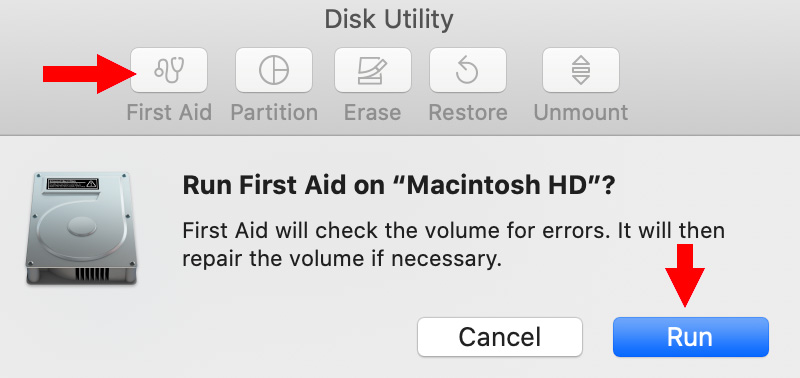 disk utility for mac wont quit and i need to update